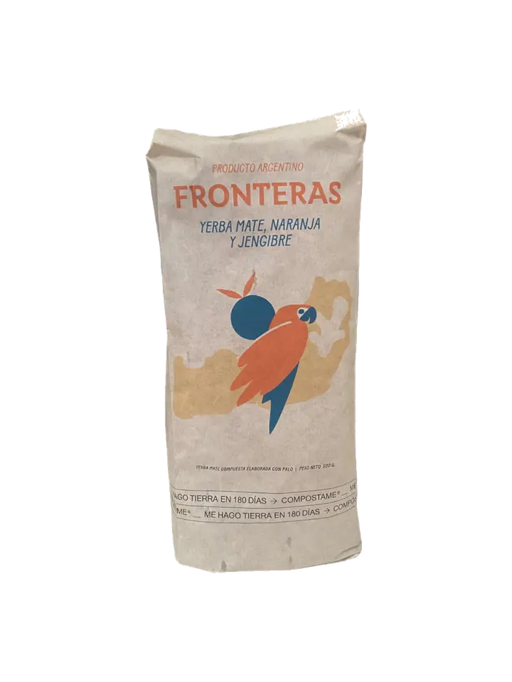 Fronteras con naranja y jengibre