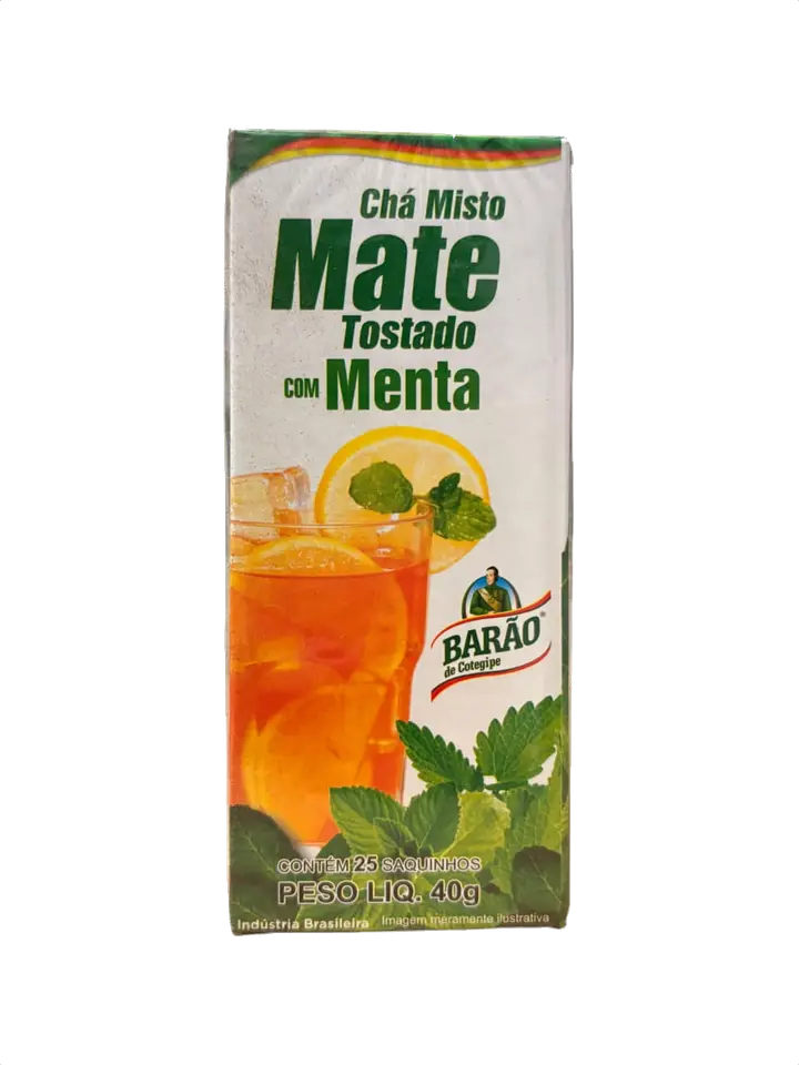 Barao Cha Mate Tostado com Menta Cocido
