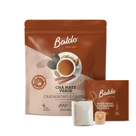 Erva Mate Baldo Cha Mate Verde Cardamomo e Canela