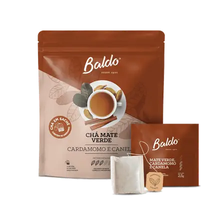 Erva Mate Baldo Cha Mate Verde Cardamomo e Canela - photo 1