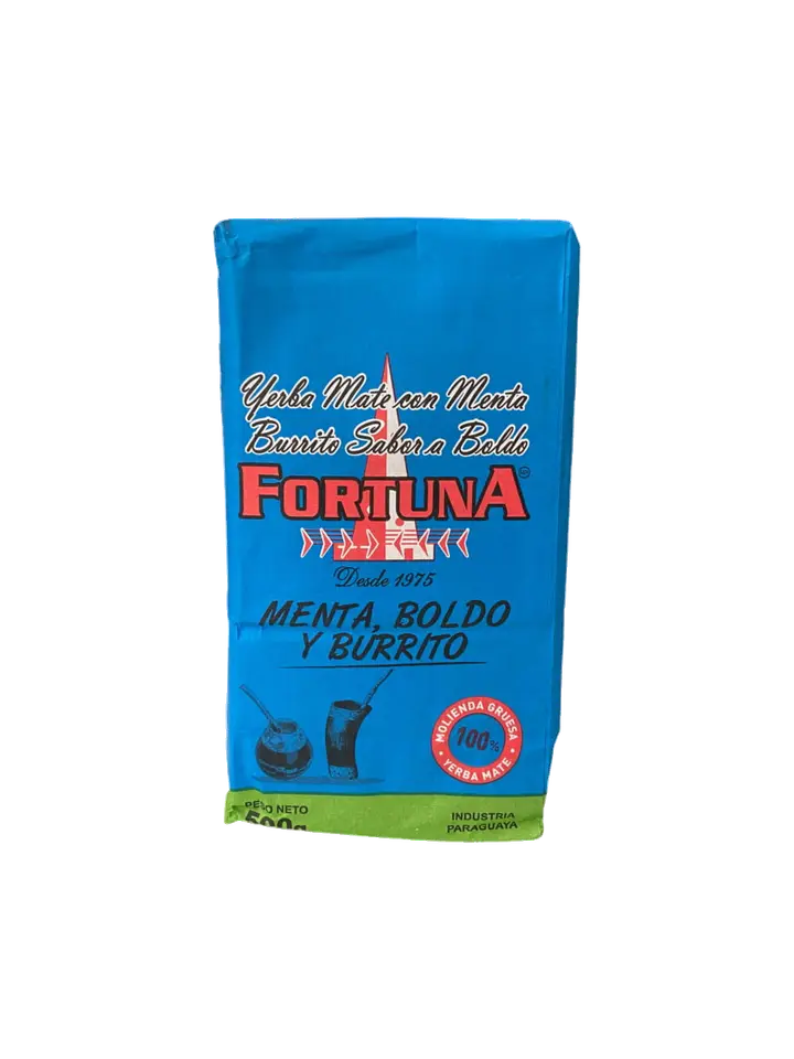 Yerba Mate Fortuna Menta Boldo y Burrito