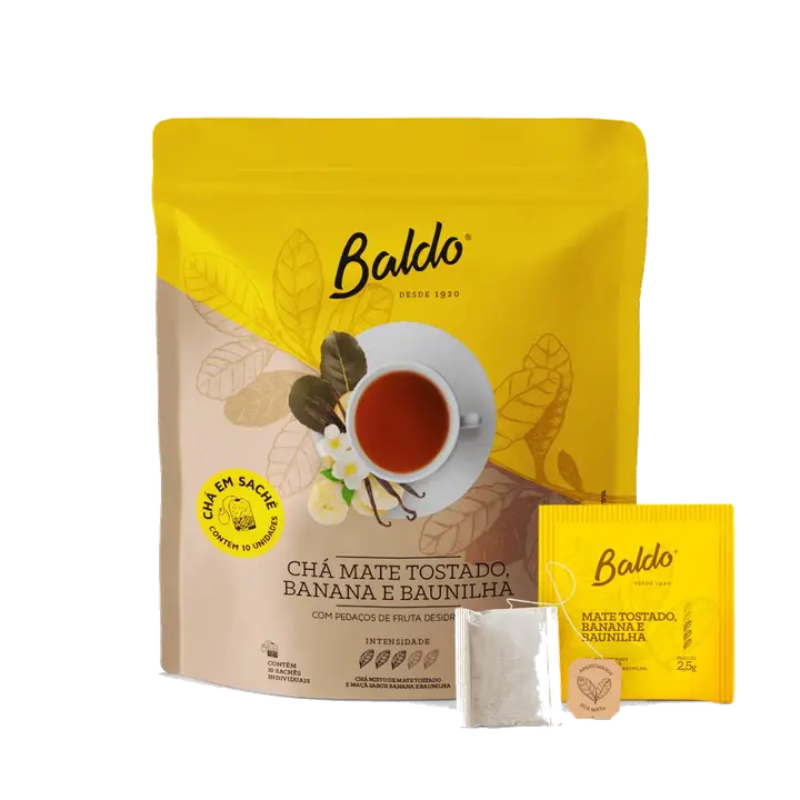 Erva Mate Baldo Tostado Banana e Baunilha