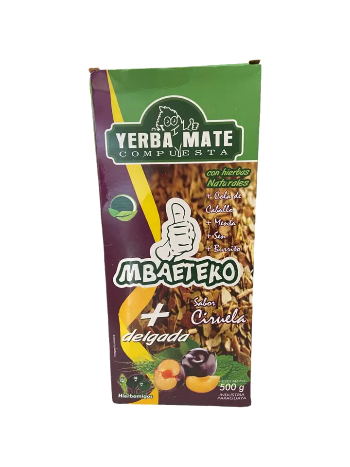 Yerba mate Mbaeteko Con Hierbas Ciruela