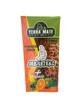 Yerba mate Mbaeteko con hierbas Naranja Limon