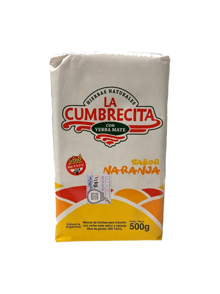 Yerba mate la Cumbrecita Sabor Naranja