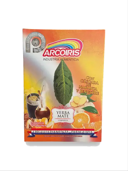 Yerba mate Arcoiris Naranja y Jengibre - photo 1